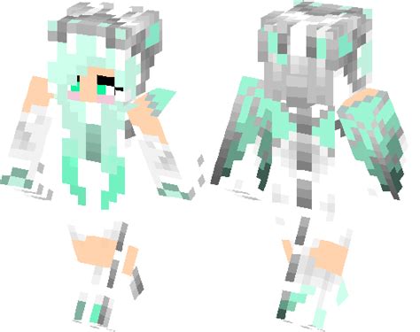 Mint Dragon Girl Skin Minecraft Skin Minecraft Hub