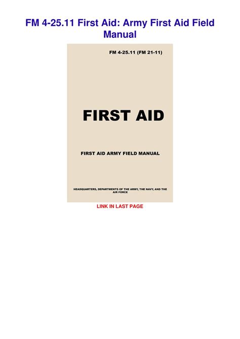Ppt Download Book Pdf Fm 4 2511 First Aid Army First Aid Field