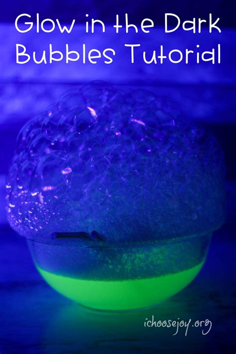 Glow In The Dark Bubbles Tutorial Perfect For New Years Eve I