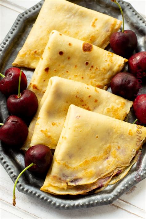 Sweet Cherry Jam And Cream Cheese~cherry Jam Crepes Suzie Sweet Tooth