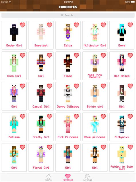App Shopper New Girl Skins Cute Skins For Minecraft Pe And Pc