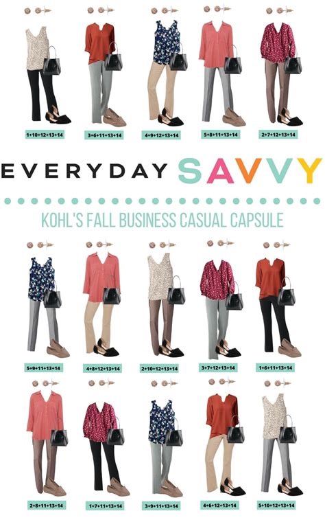 Kohls Fall Business Casual Capsule Wardrobe Business Casual Outfits