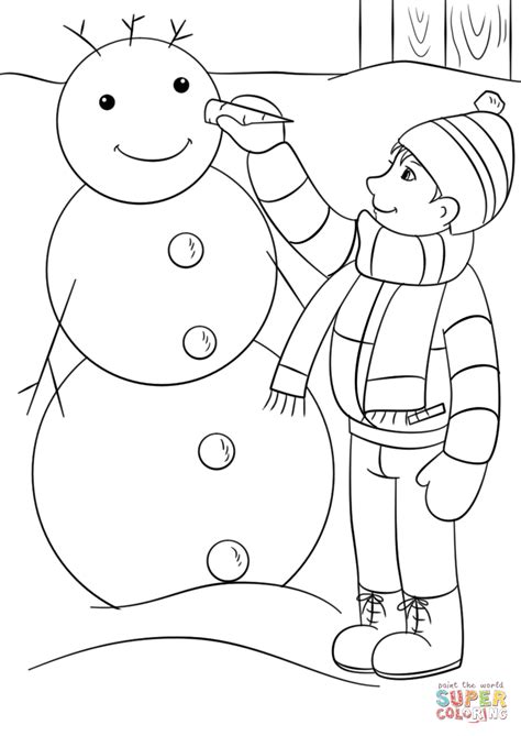 Happy Winter coloring page | Free Printable Coloring Pages