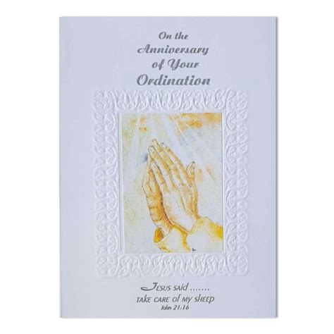 On The Anniversary Of Your Ordination Card Cards St Martin Apostolate