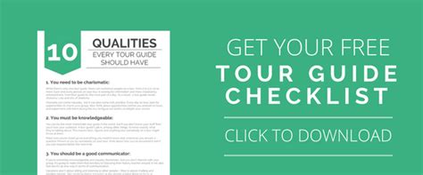 Checklist | Tour Guide Checklist for Tourism Companies ...