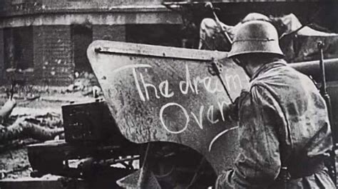 A German Soldier Finds Pessimistic Graffiti On A British Artillery