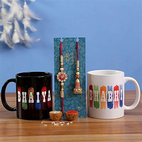 Buy Send Bhaiya Bhabhi Rakhi And Mug Set Online Fnp