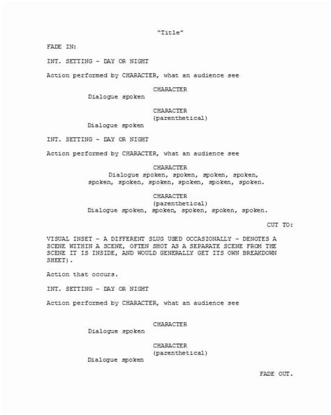 Play Format Template New 37 Creative Screenplay Templates And Screenplay
