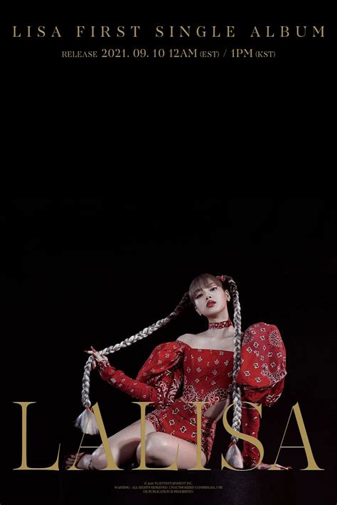 Theqoo Blackpink Lisa Solo First Single Album Lalisa Teaser Poster