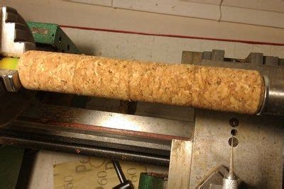 Wine Cork Fishing Rod Grip Made on a Metalworking Lathe ...