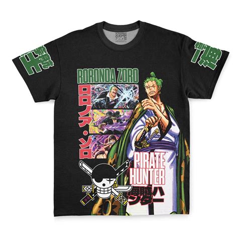 Roronoa Zoro V3 One Piece Streetwear T Shirt Anime Ape