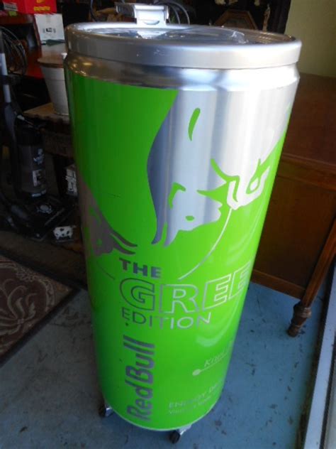 Red Bull Can Cooler Refrigerator Green Edition In Very Good