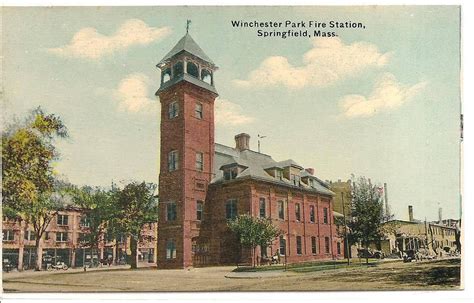 An Old Postcard With A Clock Tower In The Background