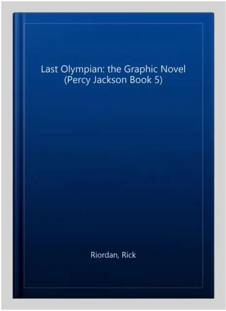 Last Olympian The Graphic Novel Percy Jackson Book 5 Paperback By