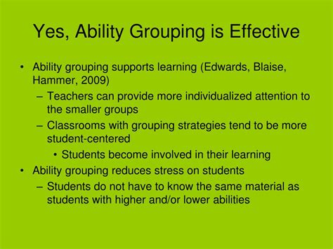 PPT - Ability Grouping: Is it Effective? PowerPoint Presentation, free ...