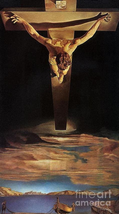 Christ Of Stjohn Of The Cross Painting By Salvador Dali Pixels