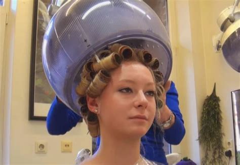 Hair Rollers Curlers Forced Womanhood Hooded Dryer Roller Set Hair Dryer Hair Salon Sissy