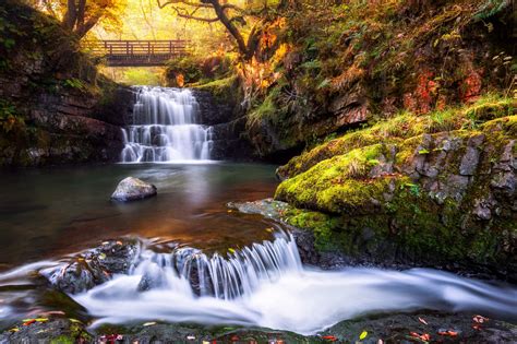 Sgydau Sychryd Waterfall Pontneddfechan Brecon Beacons Wales