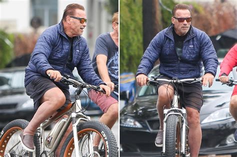 Arnold Schwarzenegger Spotted Biking Through Los Angeles