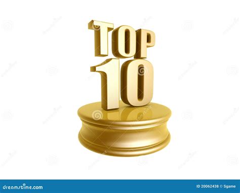 Top Ten In Rank List Stock Illustration Illustration Of Prime 20062438