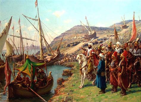 Historienmalerei: Belagerung von Konstantinopel