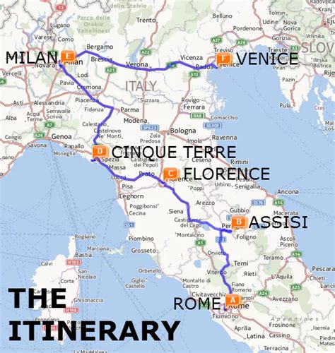 Rick Steves Italy Train Map