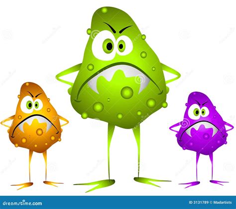 Germs Viruses Bacteria 2 Stock Illustration Image Of Clip 3131789