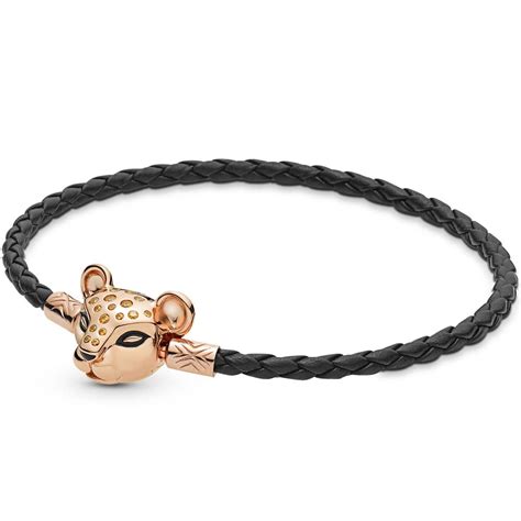 In greek mythology, pandora was the first human woman created by hephaestus on the instructions of zeus. Pandora Rose Sparkling Lion Princess Black Leather Charm ...