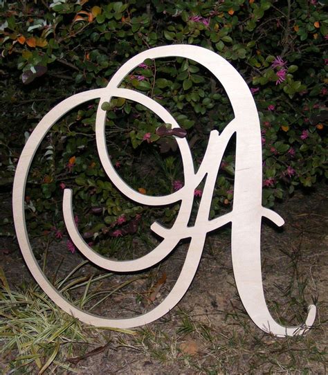 24 Large Wooden Wall Letters Monogram By