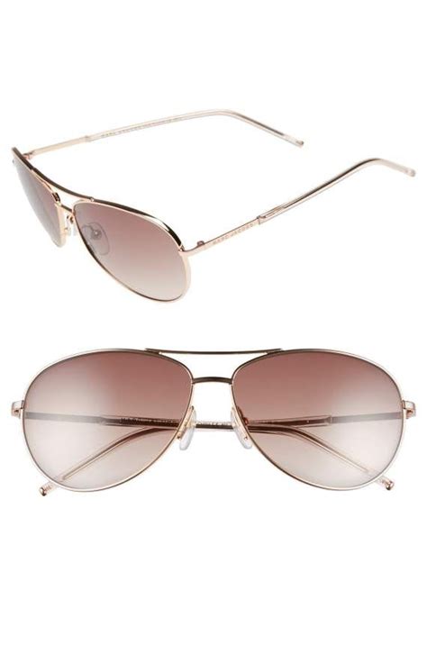 Marc Jacobs The Marc Jacobs 59mm Aviator Sunglasses Nordstrom Gold