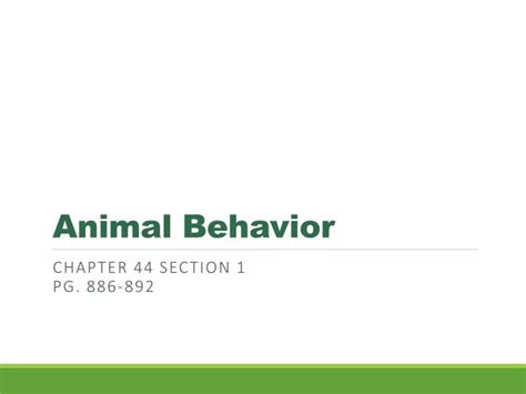 Ppt Animal Behavior Powerpoint Presentation Free Download Id1158146