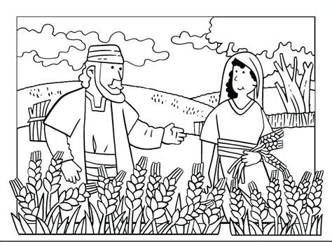 Story Of Ruth Coloring Pages Coloring Pages