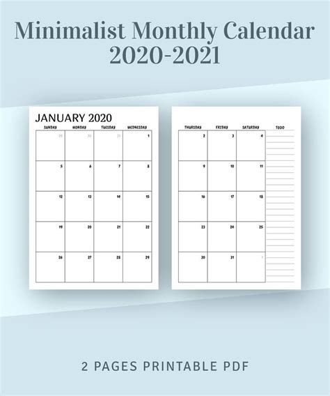 Monthly 2021 Calendar 2022 Printable Pdf Free Printable Calendar In