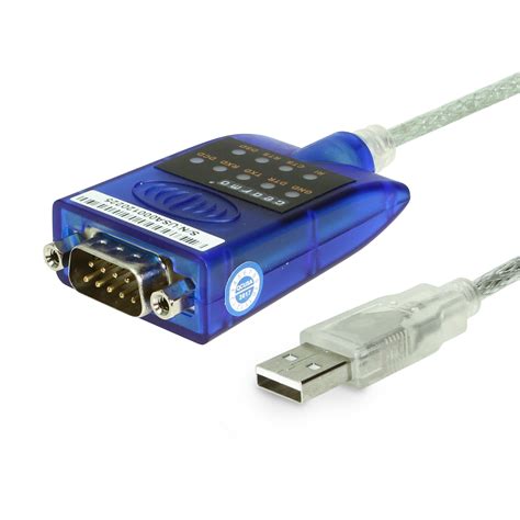 Usb To Serial Rs 232 Adapter With Led Indicators Ftdi Chipset