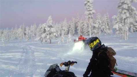 Yamaha Grizzly 700 On Tracks In Deep Snow Youtube
