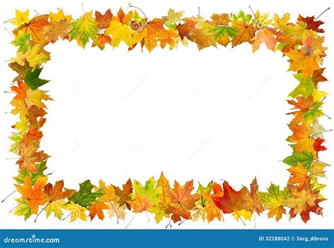 Autumn Leaves Frame Stock Photography Image 32288042
