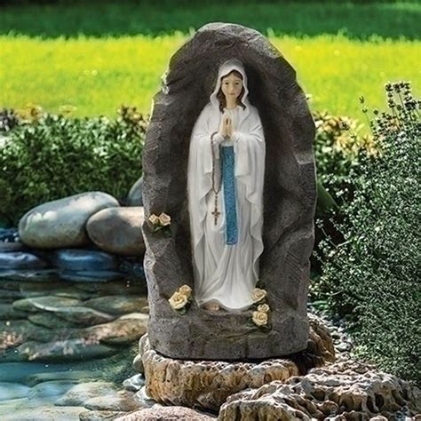 36 Our Lady Of Lourdes Statue In Grotto