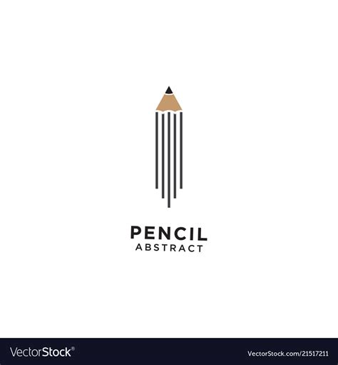 Abstract Pencil Graphic Design Template Royalty Free Vector
