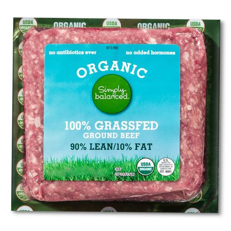 Organic Grass Fed 9010 Ground Beef 1lb Simply Balanced Organic