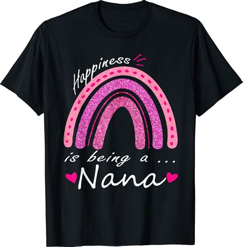 happiness is being a nana rainbow t shirt clothing shoes and jewelry