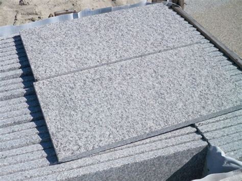 Silver Grey Granite Plank Paving Light Grey Linear 900x200 Stone