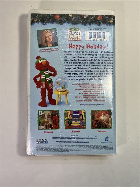 Elmos World Happy Holidays Vhs 2002 For Sale Online Ebay