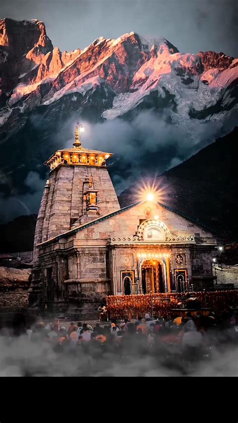 1920x1080px 1080p Free Download Kedarnath Mandir Night View View