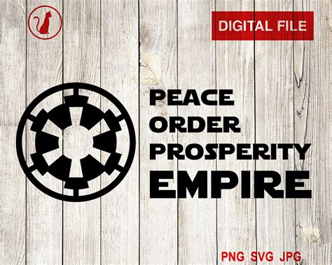 Empire svg Star Wars svg Empire Slogan svg Imperial svg Cut | Etsy