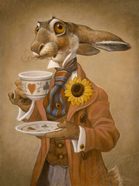 The March Hare Alice In Wonderland By Scott Gustafson Alice In Wonderland Illustrations