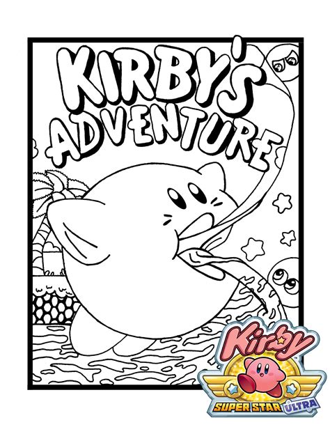 Complete Collection: 10 Fun Kirby Coloring Pages for Children