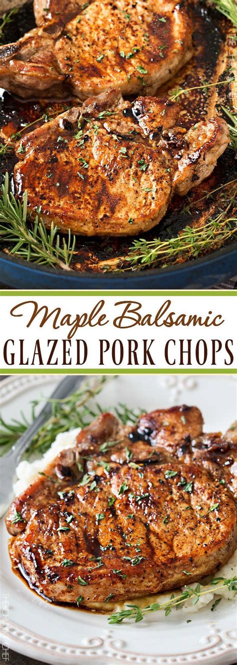 Only 5 more minutes you will have delicious bone taking your lead, i adjusted the pressure cook time to 4 minutes because i had only two 1.5″ thick, 1.38 lbs. Maple Balsamic Glazed Pork Chops | Pork Loin & Pork Chop ...