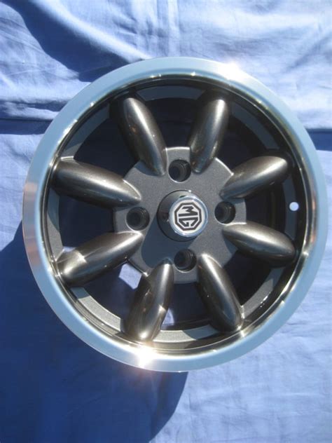 New Set Of 4 55 X 15 Mg Mgb Alloy Wheels Anthracite With Polished Rims