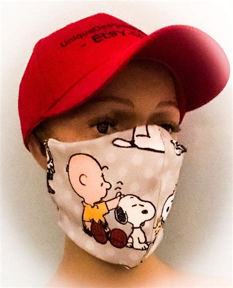 Peanuts Mask Snoopy Face Mask Charlie Brown Mask Halloween Etsy