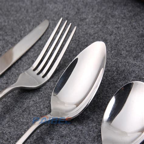 Super Quality Heavy Duty Stainless Steel 4 Piece Fork Knife Spoon